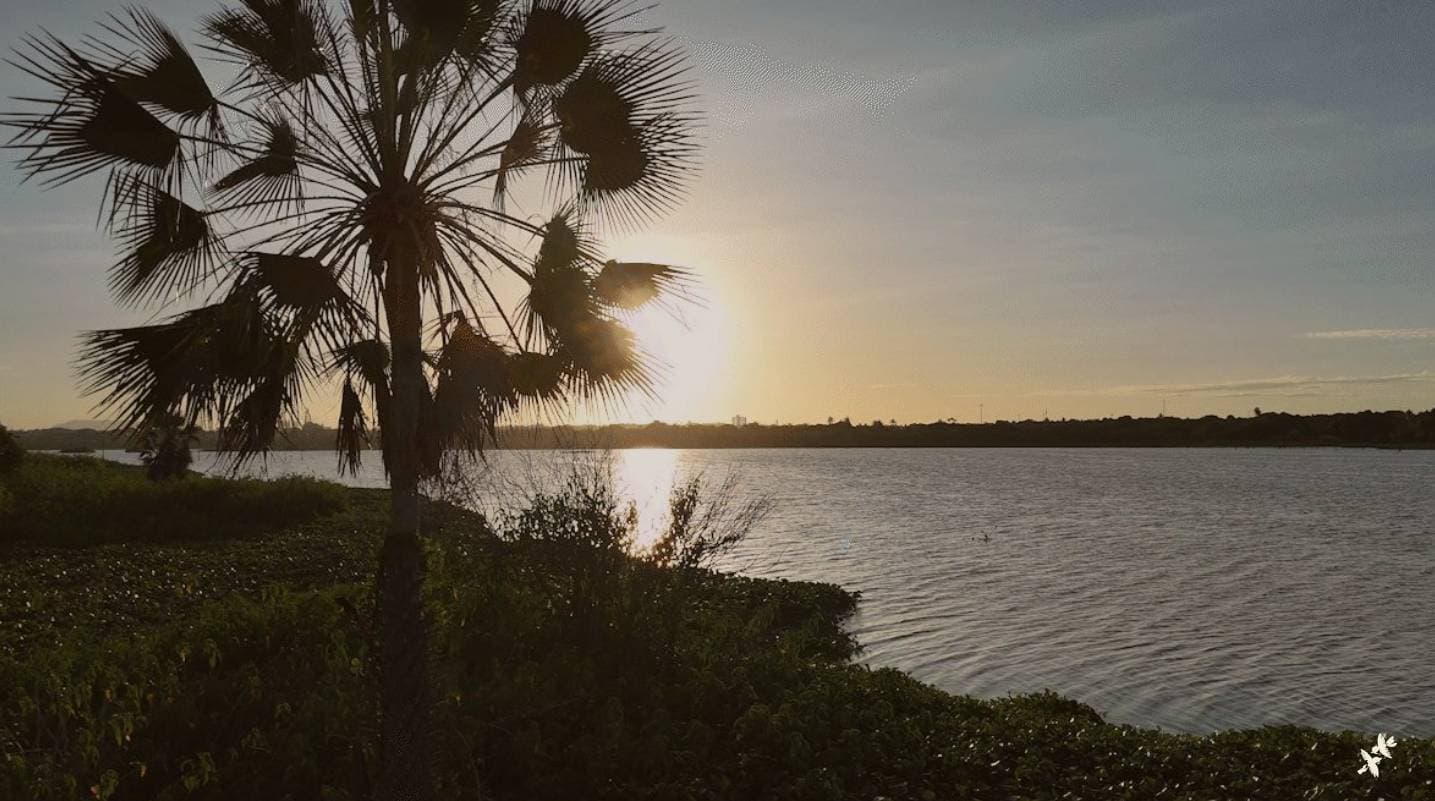 Lagoa da Precabura ao entardecer